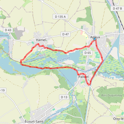 Carte de randonnées dans le Nord-Pas-de-Calais-Picardie ...