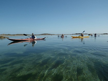 Kayak de mer aux abords de Roscoff