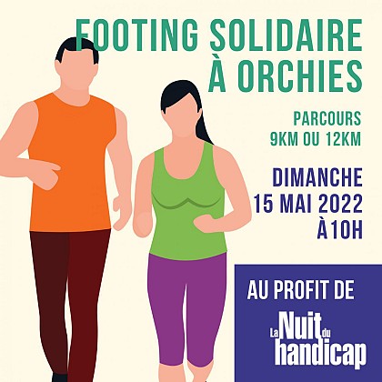 Parcours footing solidaire Yoan Coaching Orchies - 12 km
